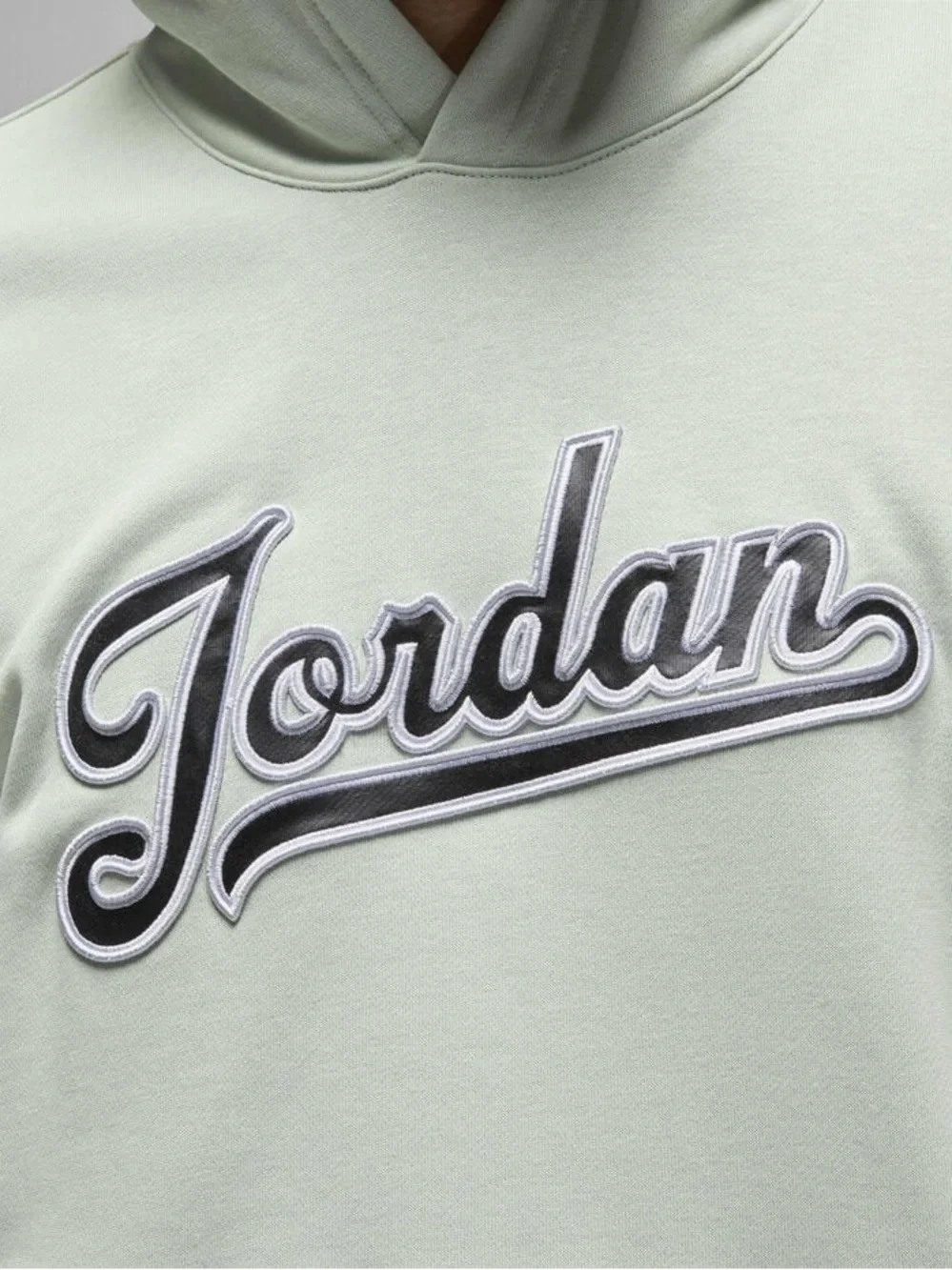 Jordan Mint Green Pullover Hoodie with Script Logo